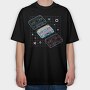 Cassette Tape Music Vaporwave Electronics, Tricou Oversize Barbati (Unisex)