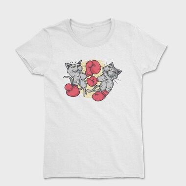 Tricou Femei, Boxing Cats