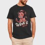 Winking Devil Pun Cartoon Girl Halloween, Tricou Barbati (Unisex)