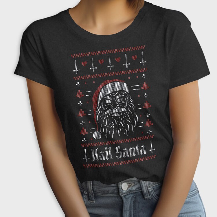 Evil Santa Ugly Sweater, Tricou Femei