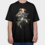 Armed Cow Character, Tricou Oversize Barbati (Unisex)