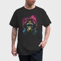 Monkey Headphones Portrait, Tricou Barbati (Unisex)