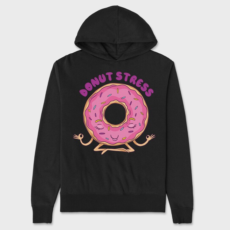 Donut Stress, Hanorac Oversize Barbati (Unisex)