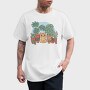 Cat And Plants, Tricou Barbati (Unisex)