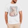 Cat Birthday Party B Day Kitten, Tricou Barbati (Unisex)
