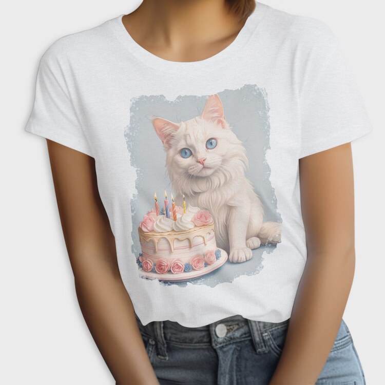 Cat Birthday Party B Day Kitten, Tricou Femei