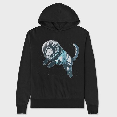 Astronaut Husky, Hanorac Oversize Barbati (Unisex)