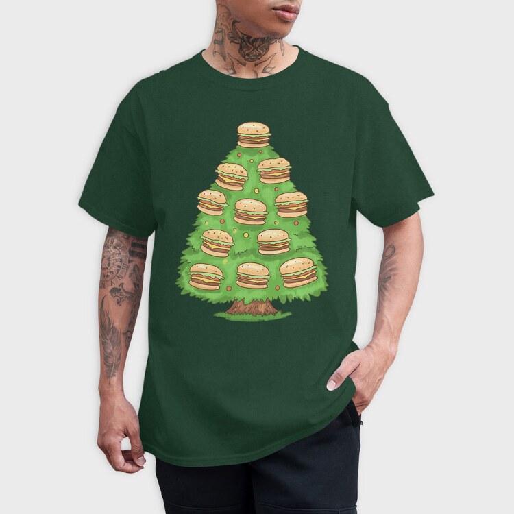 Burger Tree, Tricou Barbati (Unisex)