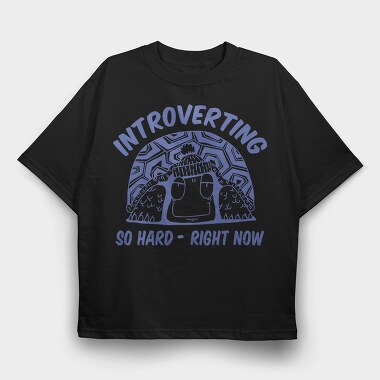 Winter Introverting, Tricou Oversize Barbati (Unisex)