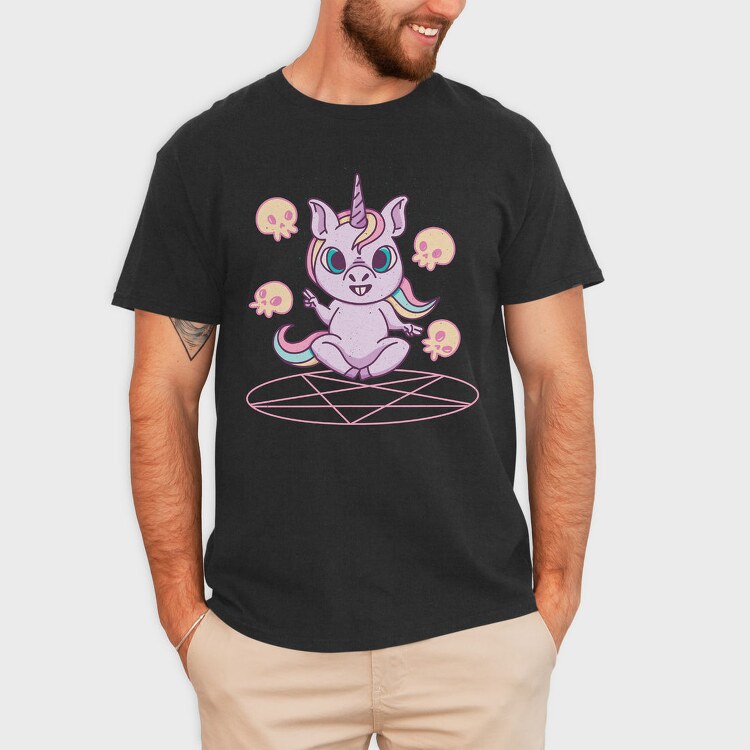 Unicorn Summoning Ritual Summoned, Tricou Barbati (Unisex)
