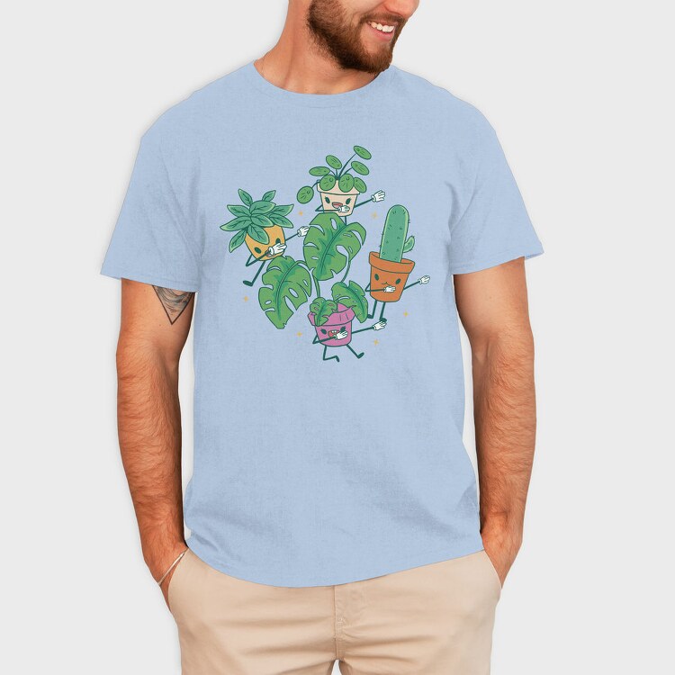Dabbing Plants Cute, Tricou Barbati (Unisex)