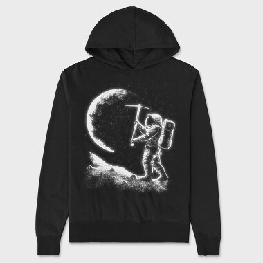 Astronaut Moon Picking, Hanorac Oversize Barbati (Unisex)