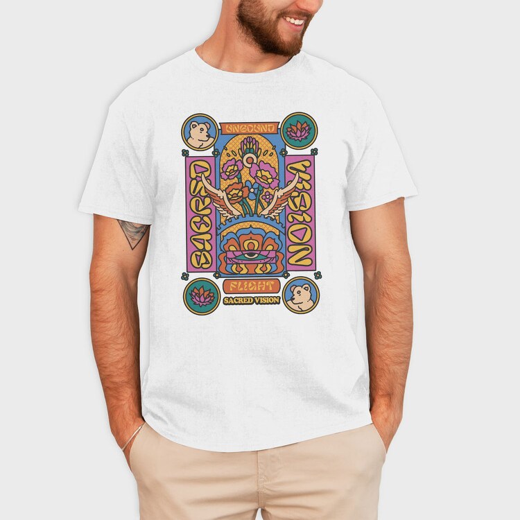 Sacred Vision Maximalism, Tricou Barbati (Unisex)