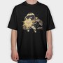 Astronaut With Space Shroom Mushroom, Tricou Oversize Barbati (Unisex)