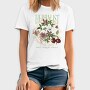 Flowers And Leaves Nature Cottagecore Herbology, Tricou Barbati (Unisex)