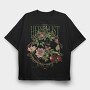 Flowers And Leaves Nature Cottagecore Herbology, Tricou Oversize Barbati (Unisex)