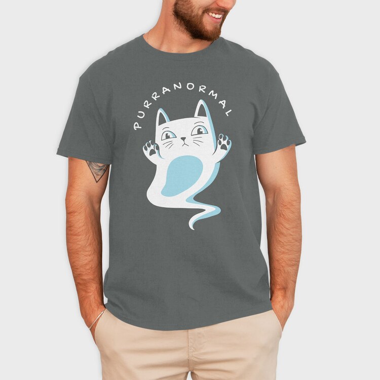 Cat Ghost, Tricou Barbati (Unisex)