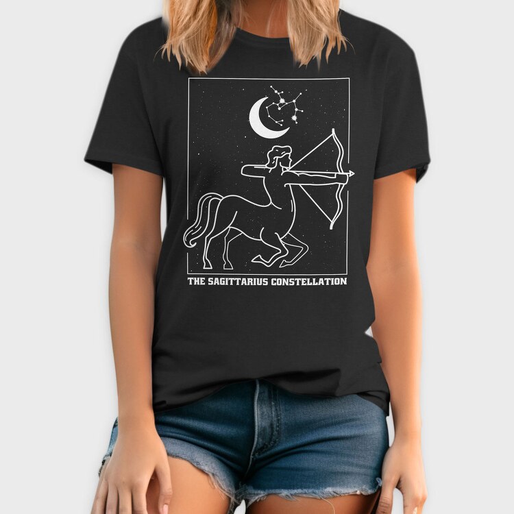Sagittarius Zodiac Constellation, Tricou Barbati (Unisex)