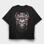 Union Jack Skull, Tricou Oversize Barbati (Unisex)