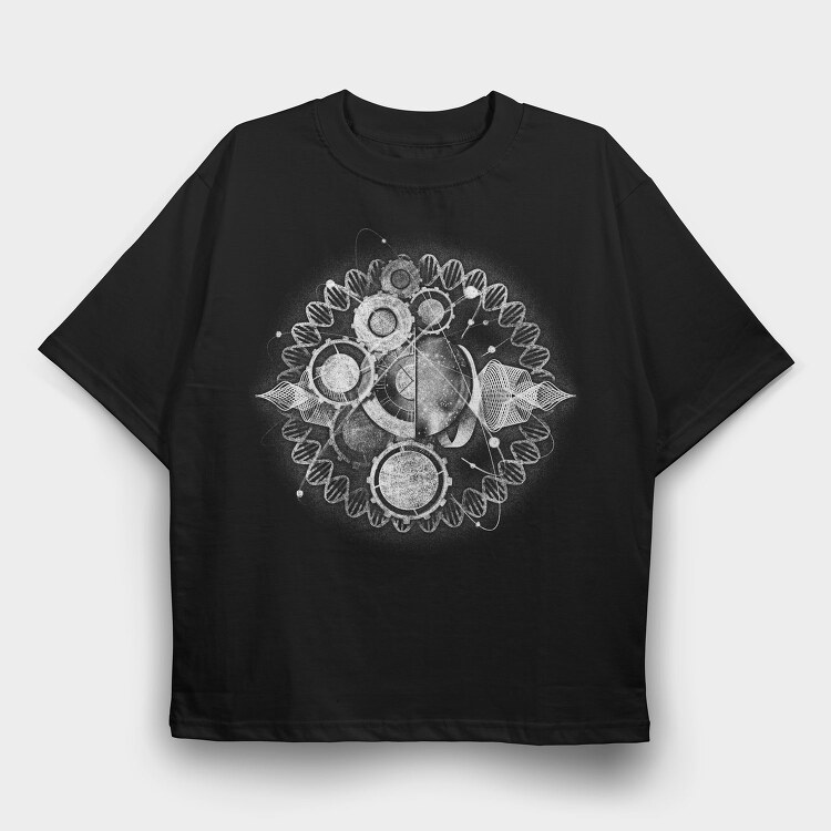 Universe Clock, Tricou Oversize Barbati (Unisex)