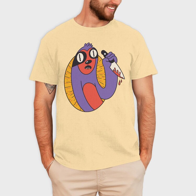 Knife Sloth, Tricou Barbati (Unisex)
