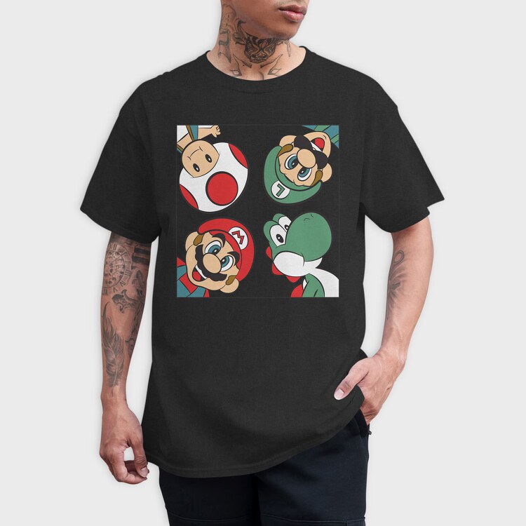 Super Mario 1, Tricou Barbati (Unisex)