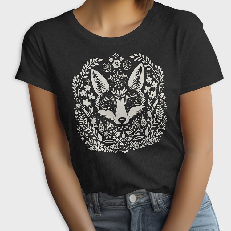 Folksy Fox Lonocut, Tricou Femei