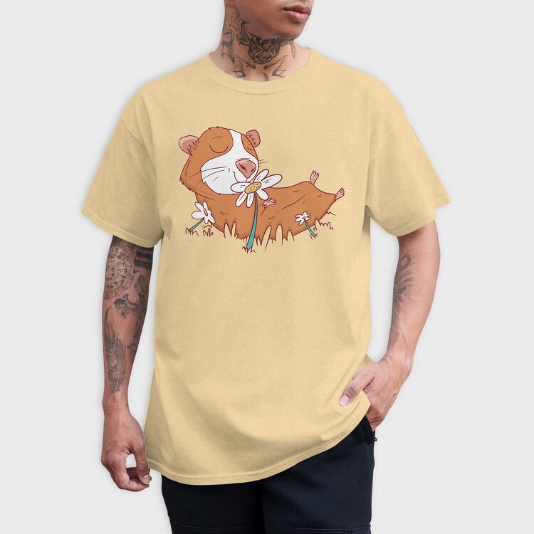Guinea Pig Flower Spring, Tricou Barbati (Unisex)