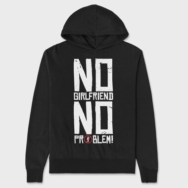 No Girlfriend, Hanorac Oversize Barbati (Unisex)