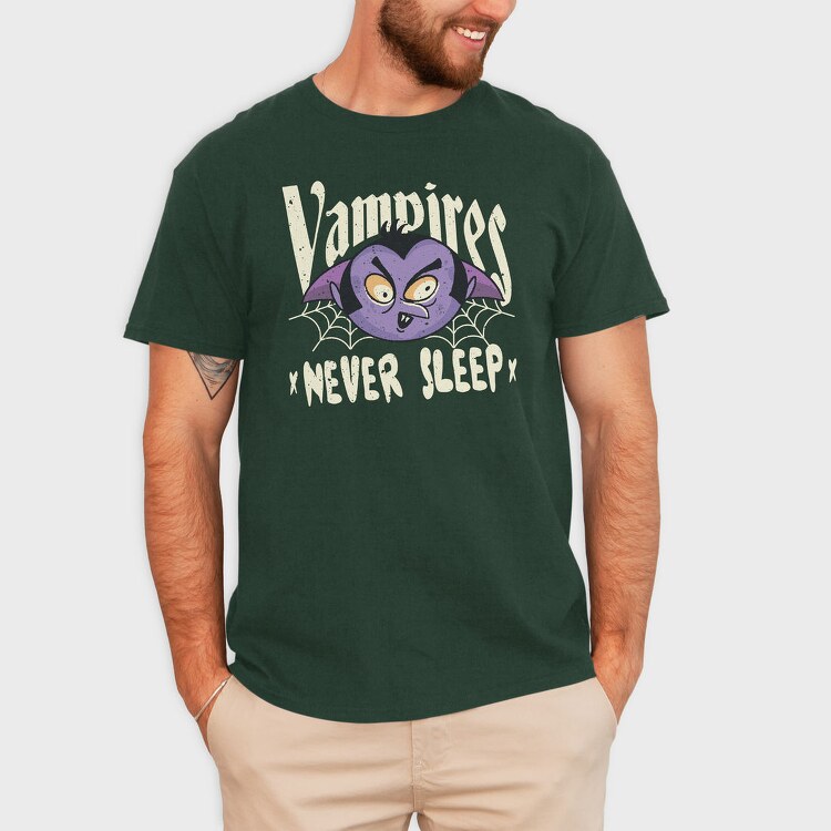 Vampires Never Sleep, Tricou Barbati (Unisex)