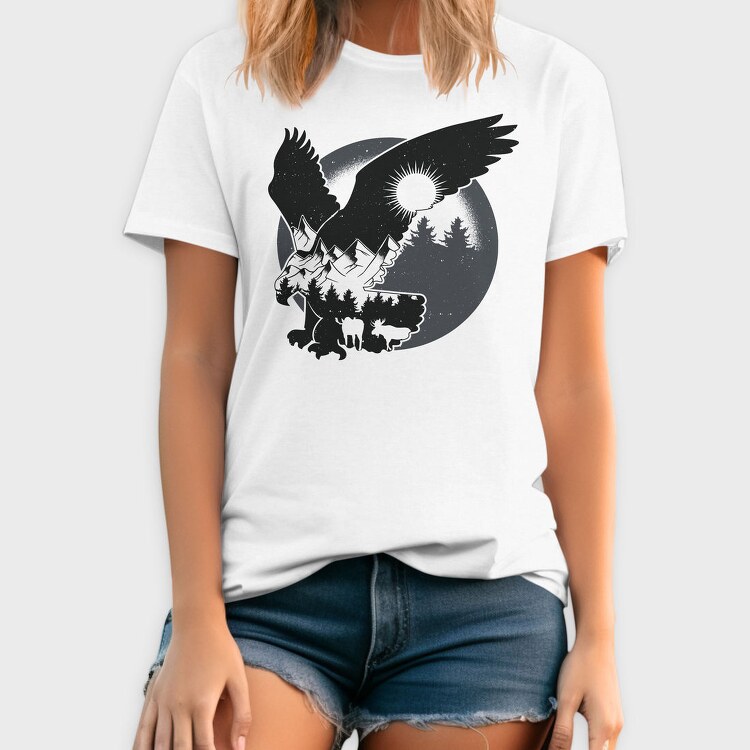 Forest Eagle, Tricou Barbati (Unisex)
