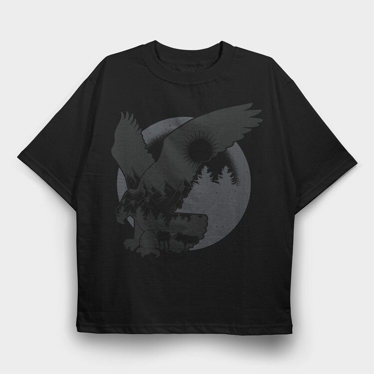 Forest Eagle, Tricou Oversize Barbati (Unisex)