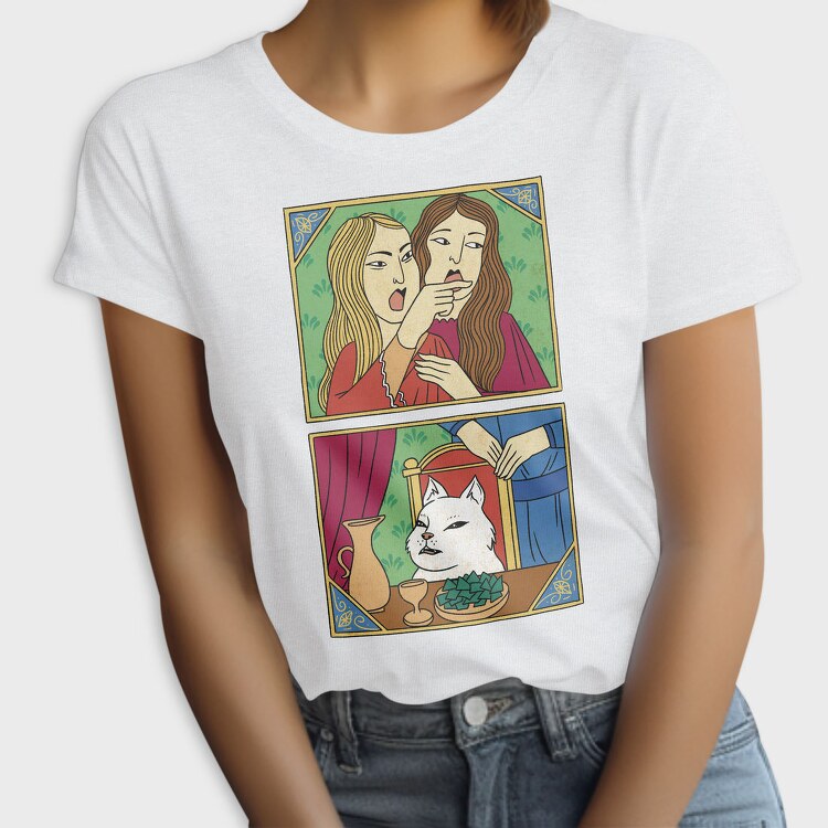 Cat Meme In Ottoman Style, Tricou Femei