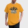 Gym Girls Can Too Quote Silhouette, Tricou Barbati (Unisex)