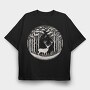 Mystical Deer Forest Somewhere, Tricou Oversize Barbati (Unisex)