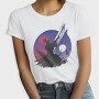Samurai Warrior Under Moon Cut, Tricou Femei