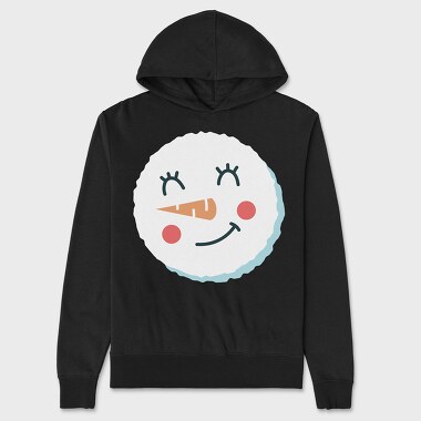 Christmas Snowman Faces 8, Hanorac Oversize Barbati (Unisex)