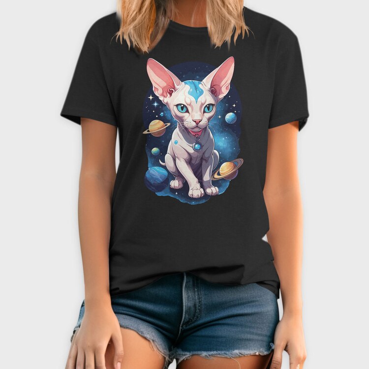 Cosmic Sphynx Cat, Tricou Barbati (Unisex)