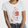 Santa Bunny Gift, Tricou Femei