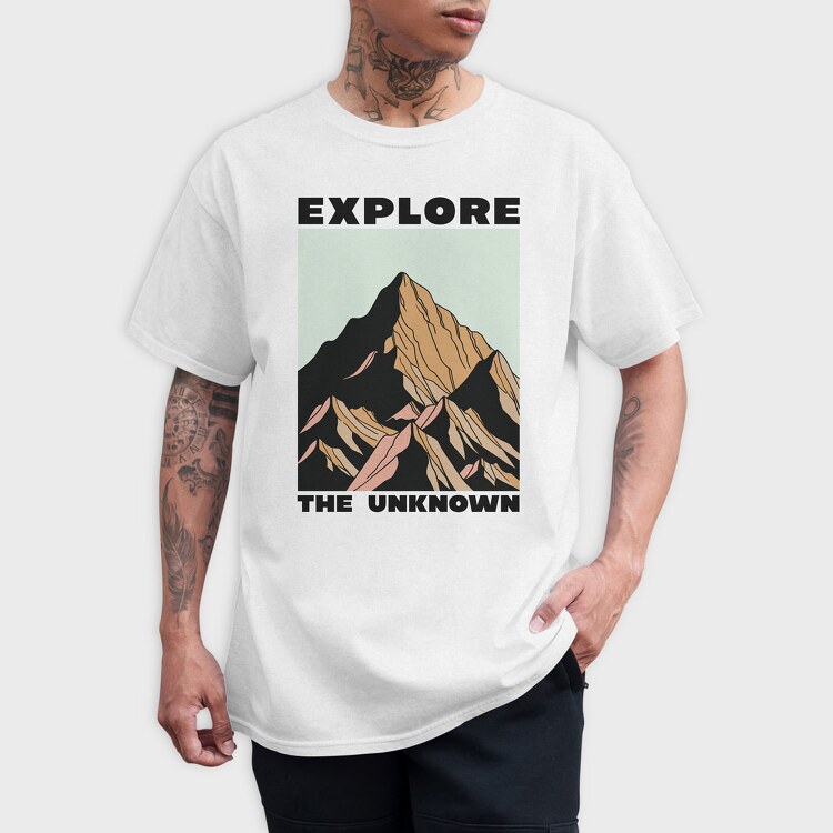 Explore the Unknown, Tricou Barbati (Unisex)
