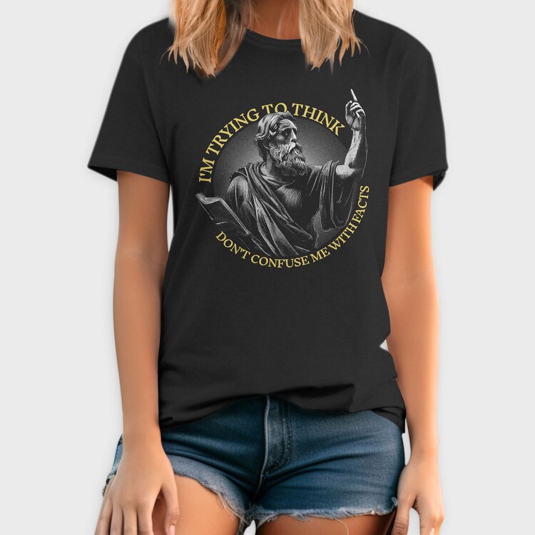 Philosophical Quote Plato, Tricou Barbati (Unisex)