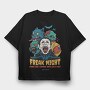 Halloween Monster Mash Freak Night, Tricou Oversize Barbati (Unisex)