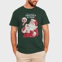 Cat Santa Claus Christmas Xmas, Tricou Barbati (Unisex)