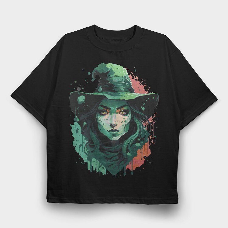Mystical Witch Woman, Tricou Oversize Barbati (Unisex)
