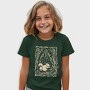 Squirrel Animal In Forest Lino Art, Tricou Copii