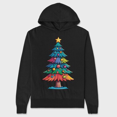 Christmas Tree Color, Hanorac Oversize Barbati (Unisex)