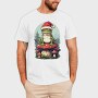 Santa Hat Frog Holiday Christmas Cottagecore, Tricou Barbati (Unisex)