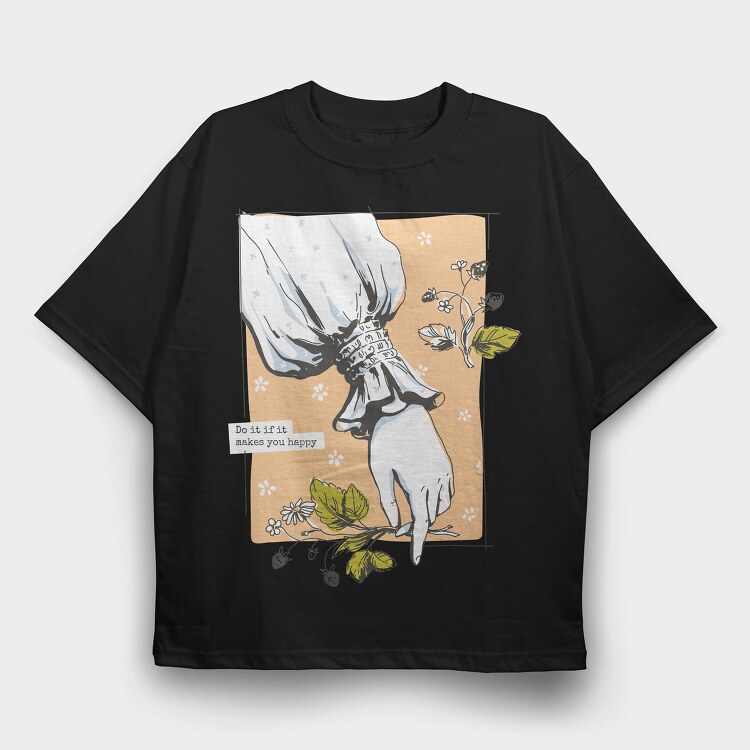 Cottagecore Lifestyle Nature Collection, Tricou Oversize Barbati (Unisex)