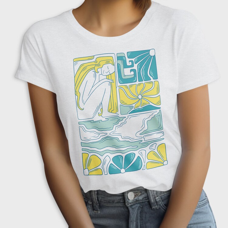 Nature Blonde Woman, Tricou Femei