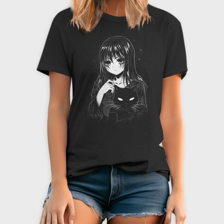 Scary Anime Girl, Tricou Barbati (Unisex)